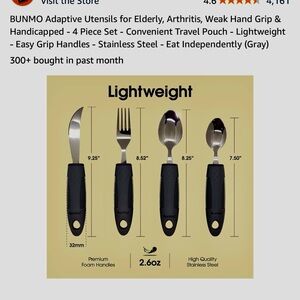 Perfect for Parkinson’s or anyone with shaky hands or arthritis.